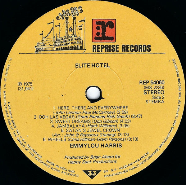 Emmylou Harris - Elite Hotel (LP Tweedehands)