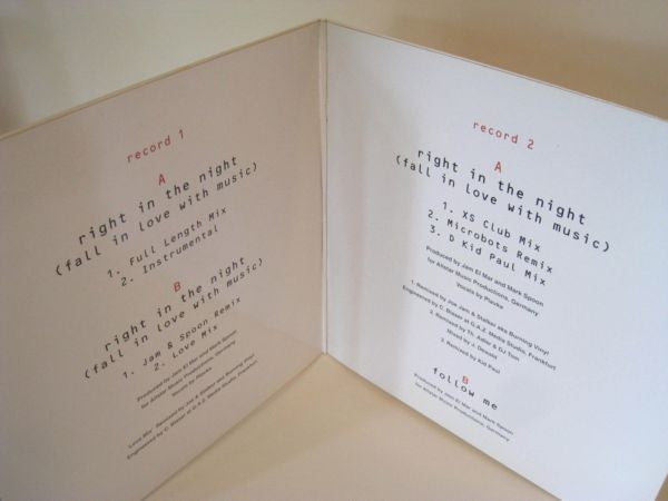 Jam & Spoon - Right In The Night (Fall In Love With Music) / Follow Me (12" Tweedehands) - Discords.nl