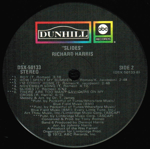 Richard Harris - Slides (LP Tweedehands) - Discords.nl