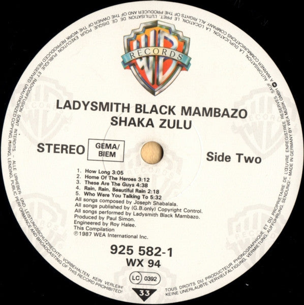 Ladysmith Black Mambazo - Shaka Zulu (LP Tweedehands)