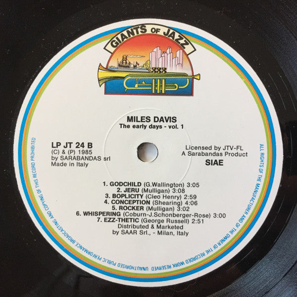 Miles Davis - The Early Days - Vol. 1 (LP Tweedehands)