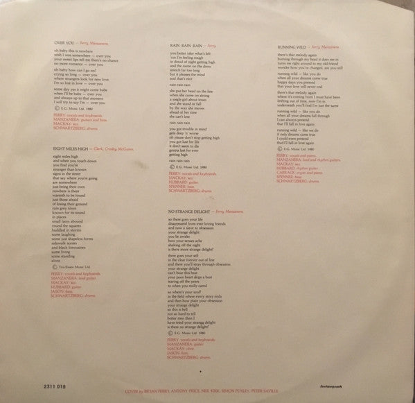 Roxy Music - Flesh + Blood (LP Tweedehands)
