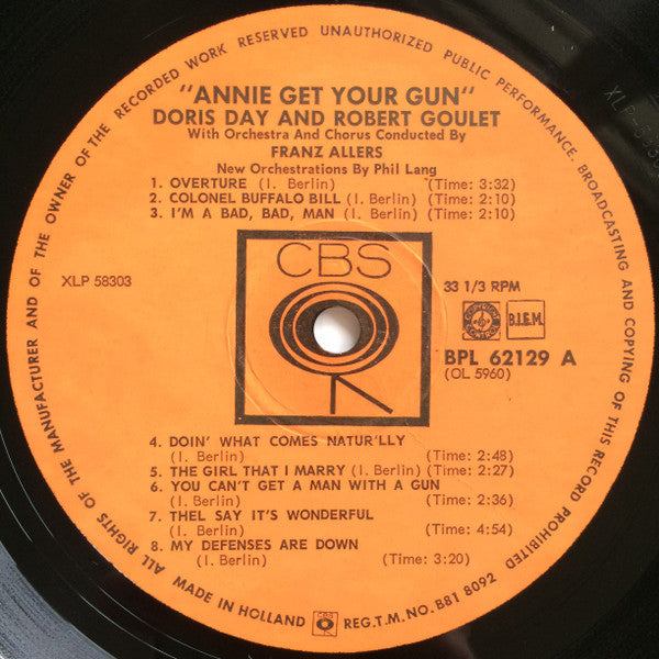 Doris Day, Robert Goulet - Annie Get Your Gun (LP Tweedehands) - Discords.nl