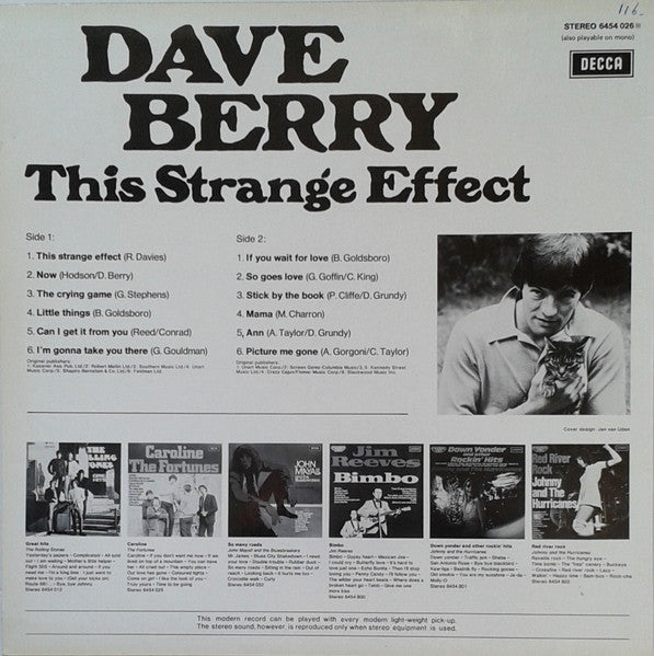 Dave Berry - This Strange Effect (LP Tweedehands)