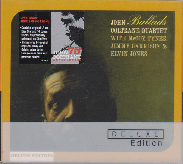John Coltrane Quartet, The With McCoy Tyner, Jimmy Garrison & Elvin Jones - Ballads (CD Tweedehands) - Discords.nl