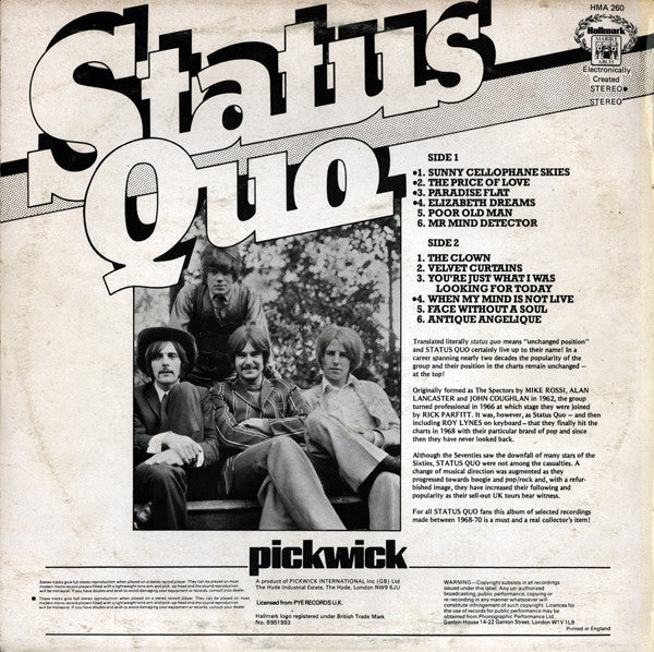 Status Quo - Status Quo (LP Tweedehands)