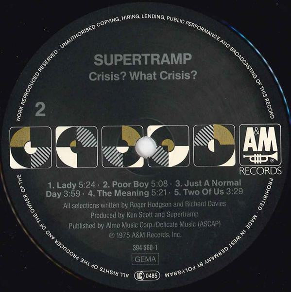 Supertramp - Crisis? What Crisis? (LP Tweedehands) - Discords.nl