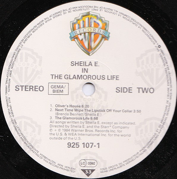 Sheila E. - In The Glamorous Life (LP Tweedehands) - Discords.nl
