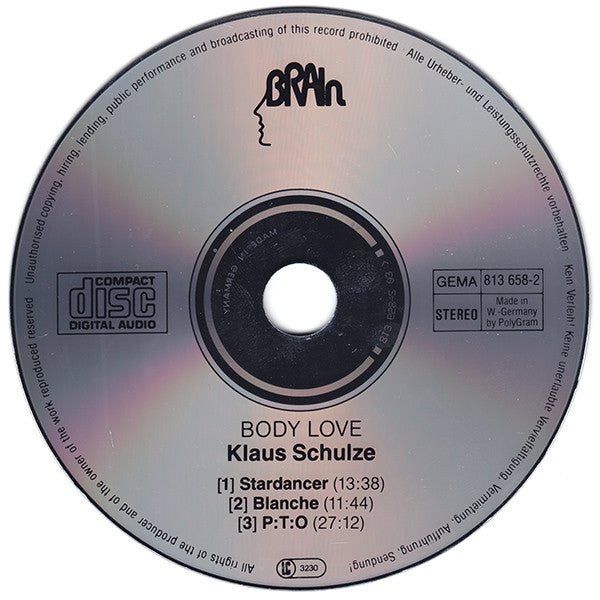 Klaus Schulze - Body Love (CD Tweedehands)