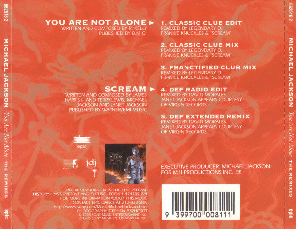 Michael Jackson - You Are Not Alone (The Remixes) (CD Tweedehands) - Discords.nl