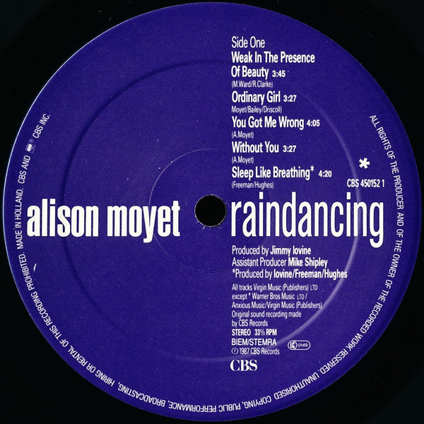 Alison Moyet - Raindancing (LP Tweedehands) - Discords.nl
