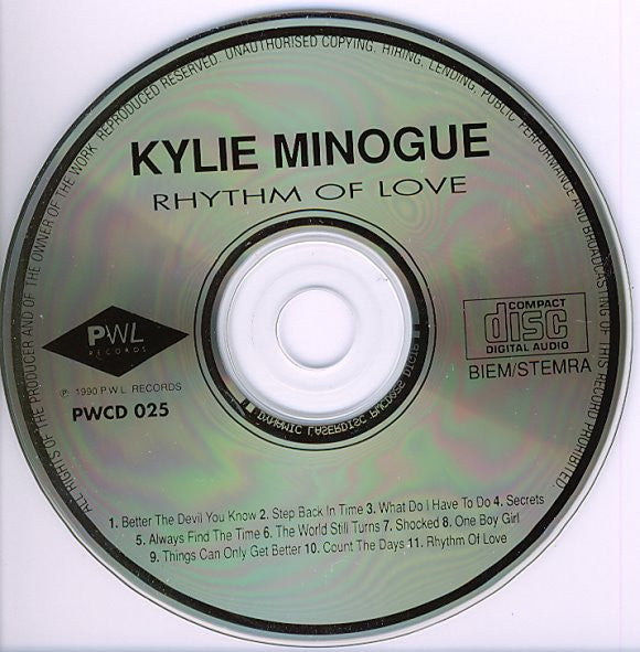 Kylie Minogue - Rhythm Of Love (CD Tweedehands)