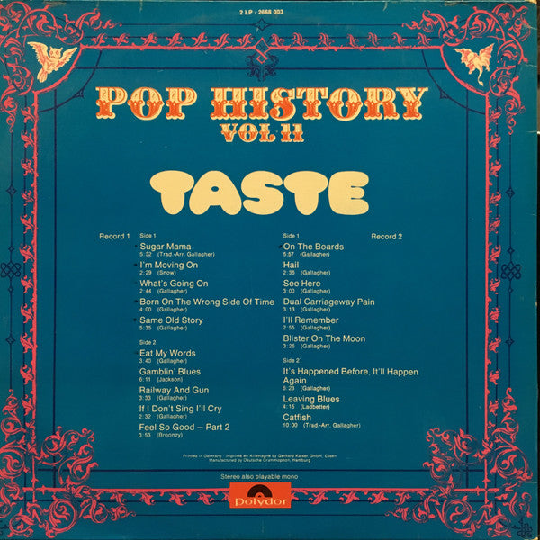 Taste - Pop History Vol 11 (LP Tweedehands)