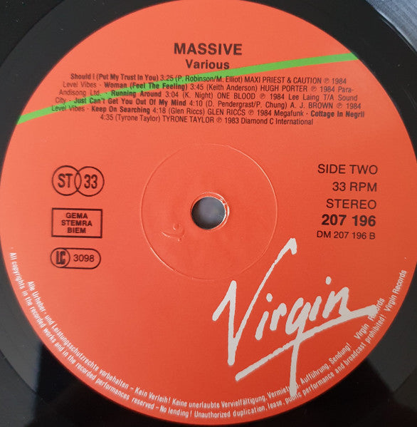 Various - Massive 1: An Album Of Reggae Hits (LP Tweedehands) - Discords.nl