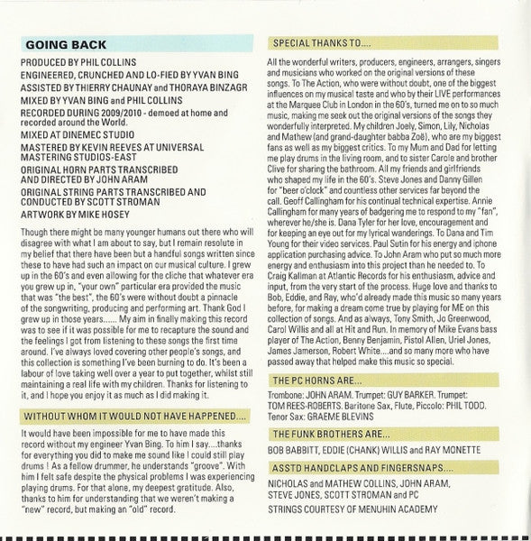 Phil Collins - Going Back (CD Tweedehands)