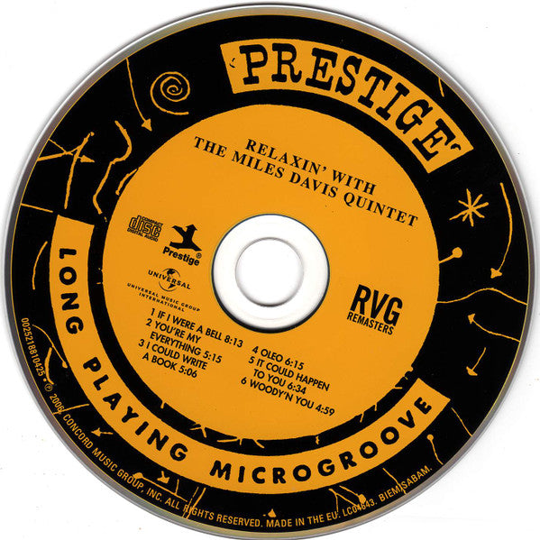 Miles Davis Quintet, The - Relaxin' With The Miles Davis Quintet (CD Tweedehands)