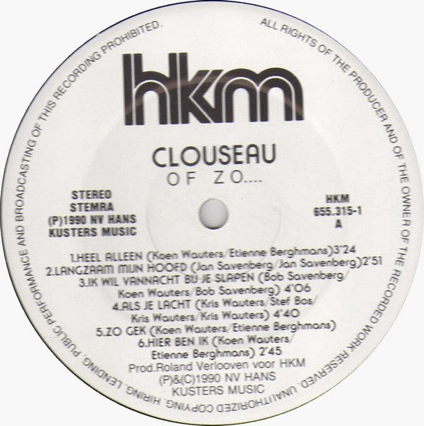 Clouseau - Of Zo... (CD Tweedehands)