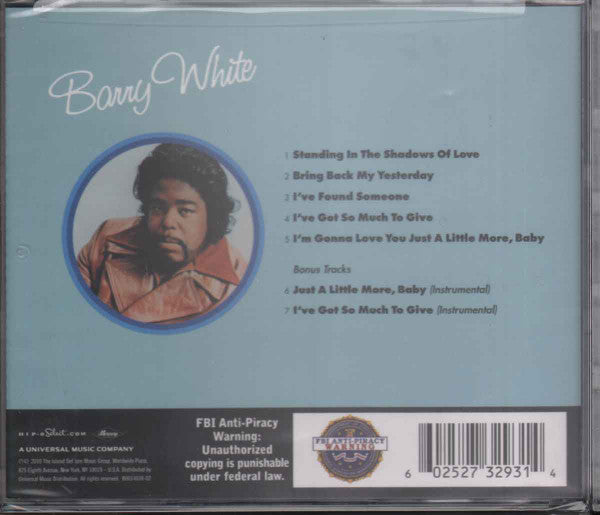 Barry White - I've Got So Much To Give (CD)