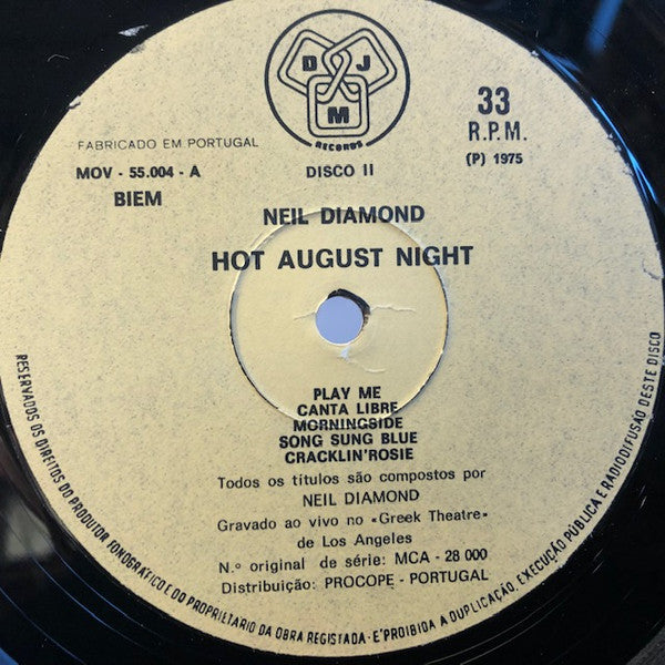 Neil Diamond - Hot August Night (LP Tweedehands)