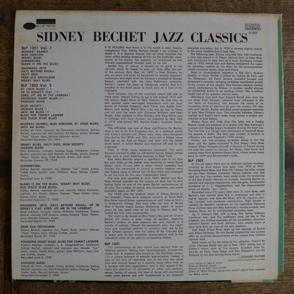 Sidney Bechet - Jazz Classics Volume 2 (LP Tweedehands)