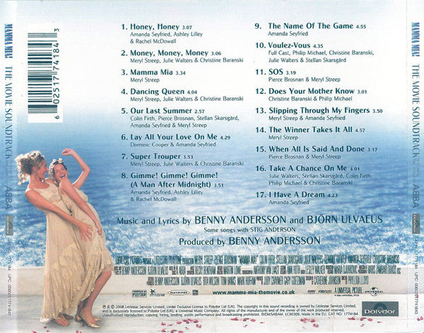 Various - Mamma Mia! (The Movie Soundtrack Featuring The Songs Of Abba) (CD)