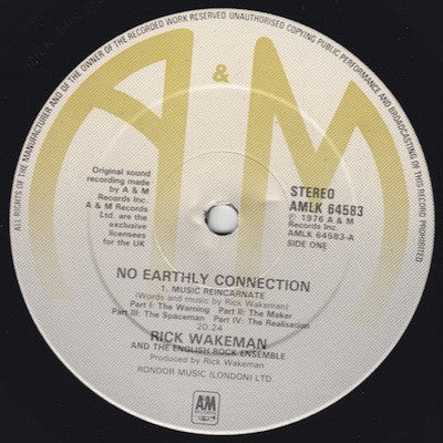 Rick Wakeman And English Rock Ensemble, The - No Earthly Connection (LP Tweedehands)