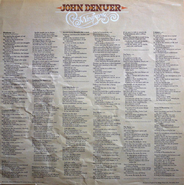 John Denver - Windsong (LP Tweedehands)