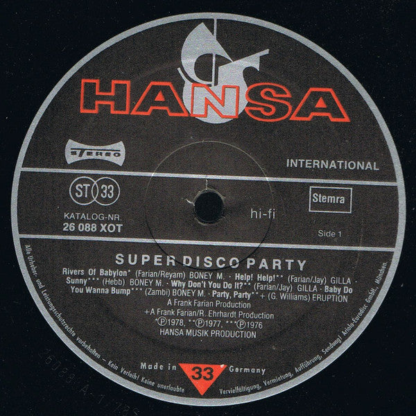 Various - Super Disco Party (LP Tweedehands) - Discords.nl