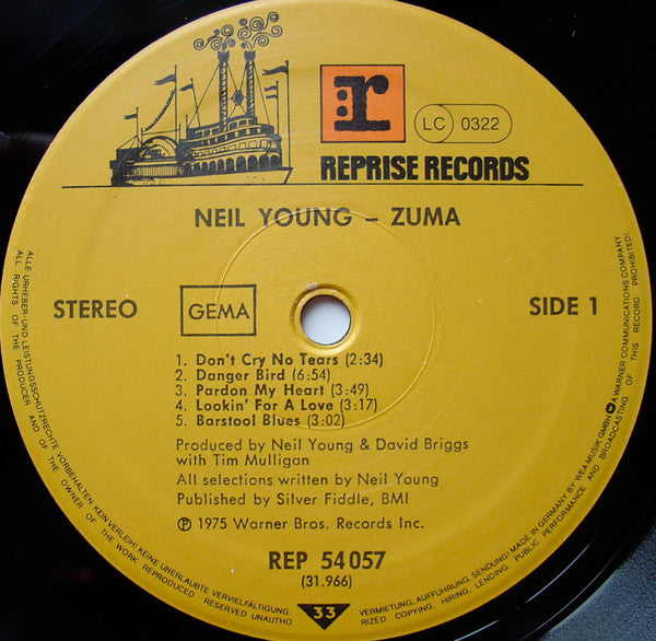 Neil Young & Crazy Horse - Zuma (LP Tweedehands)