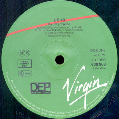 UB40 - Red Red Wine (12" Tweedehands) - Discords.nl