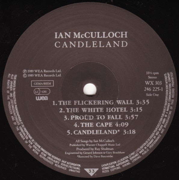 Ian McCulloch - Candleland (LP Tweedehands)