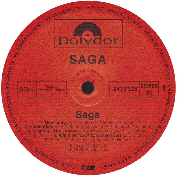 Saga (3) - Saga (LP Tweedehands) - Discords.nl