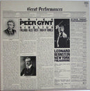 Edvard Grieg / Jean Sibelius - Leonard Bernstein, New York Philharmonic - Peer Gynt Suites No. 1 & 2 / Valse Triste, Finlandia, The Swan Of Tuonela (LP Tweedehands) - Discords.nl