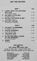 Ann Burton With Louis Van Dyke Trio - Blue Burton (LP Tweedehands) - Discords.nl