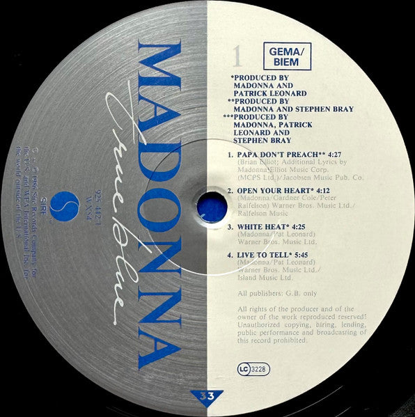 Madonna - True Blue (LP Tweedehands) - Discords.nl