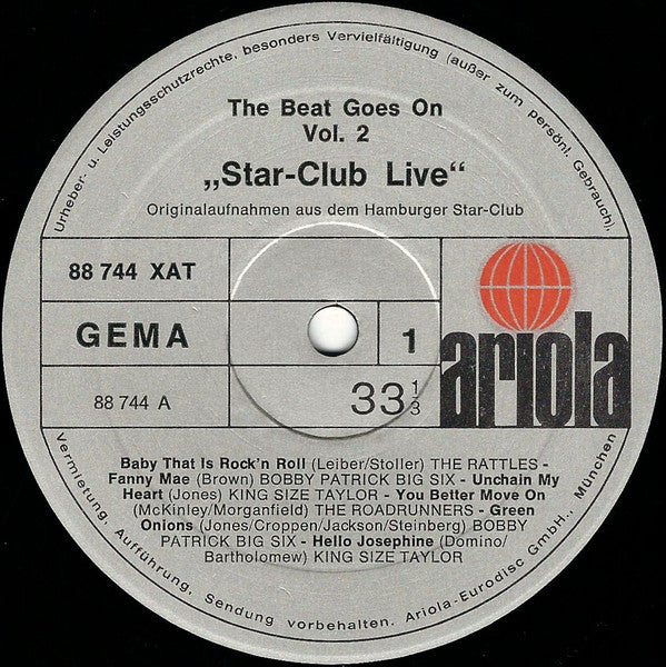 Various - The Beat Goes On Vol. 2 "Star-Club Live" (LP Tweedehands)