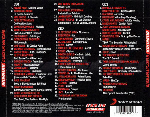 Various - Top 40 Hitdossier Instrumentals (CD)