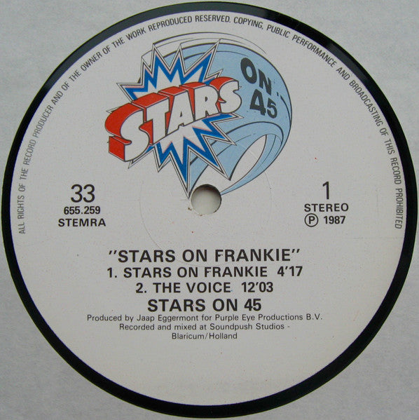 Stars On 45 - Stars On Frankie (12" Tweedehands)