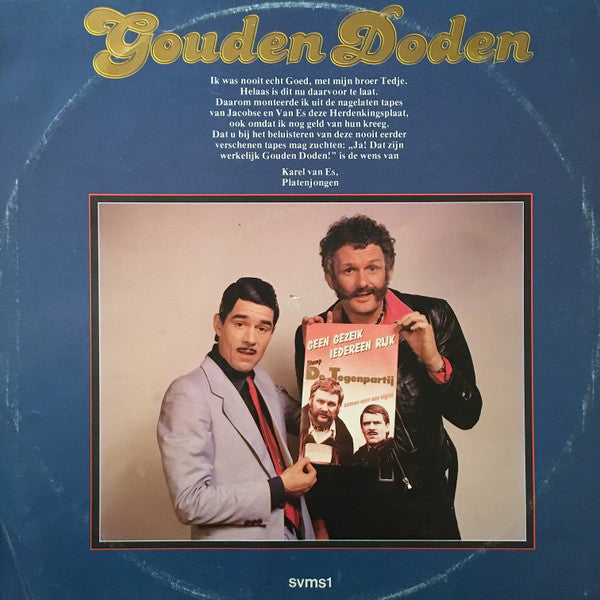 Van Kooten & De Bie - Gouden Doden (De Nagelaten Tapes Van Jacobse En Van Es) (12" Tweedehands)