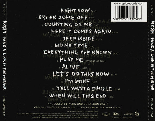 Korn - Take A Look In The Mirror (CD Tweedehands)