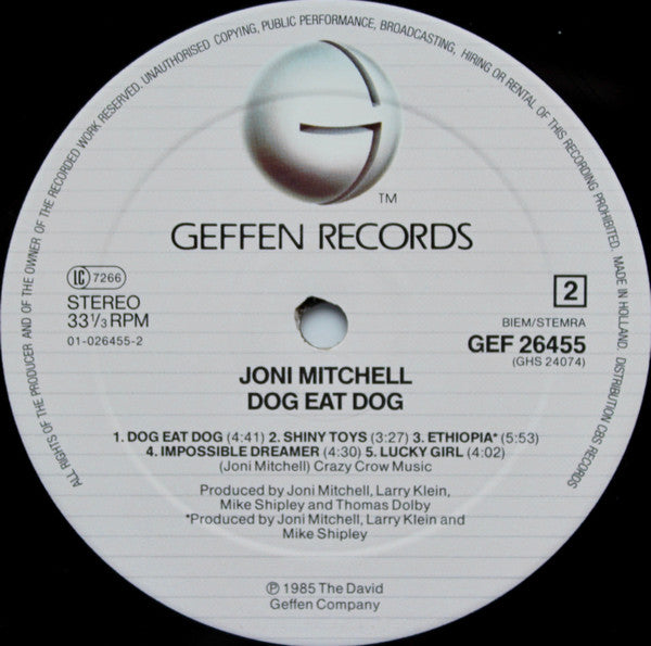 Joni Mitchell - Dog Eat Dog (LP Tweedehands) - Discords.nl