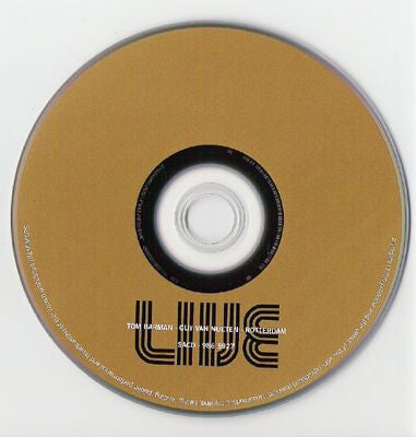 Tom Barman & Guy Van Nueten - Live (CD Tweedehands)