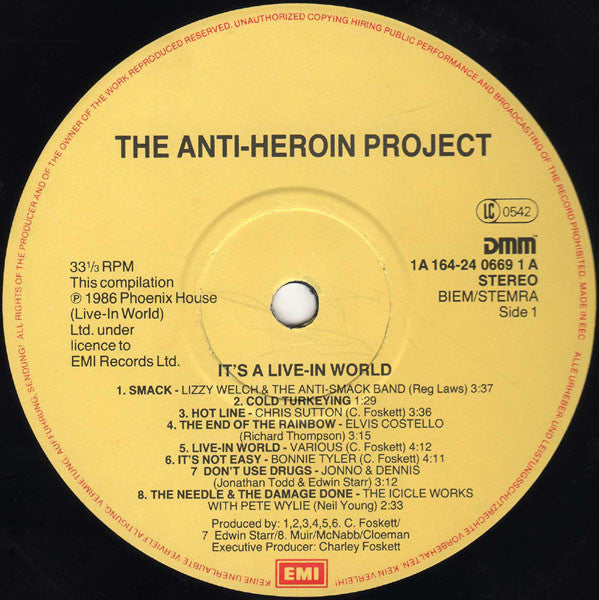 Various - The Anti-Heroin Project - It's A Live-In World (LP Tweedehands)