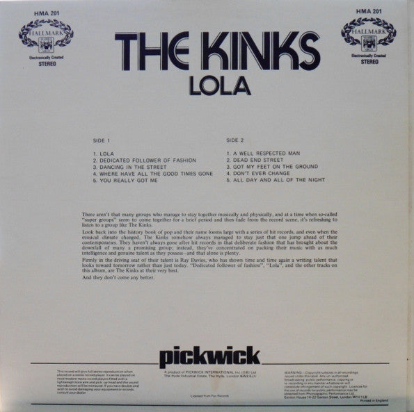 Kinks, The - Lola (LP Tweedehands)