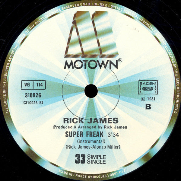 Rick James - Super Freak (12" Tweedehands)