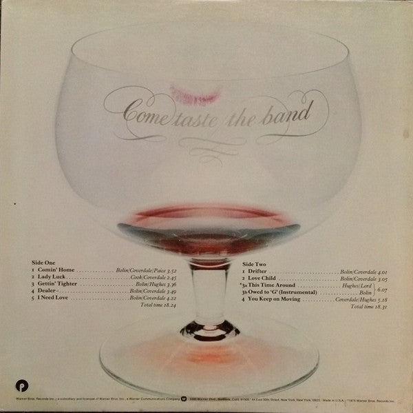 Deep Purple - Come Taste The Band (LP Tweedehands) - Discords.nl