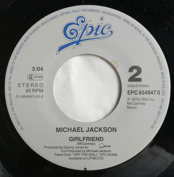 Michael Jackson - Liberian Girl (7-inch Tweedehands)