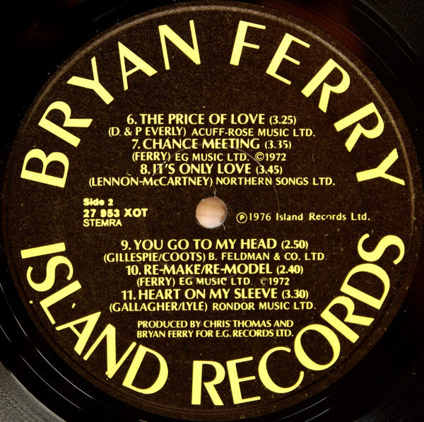 Bryan Ferry - Let's Stick Together (LP Tweedehands)