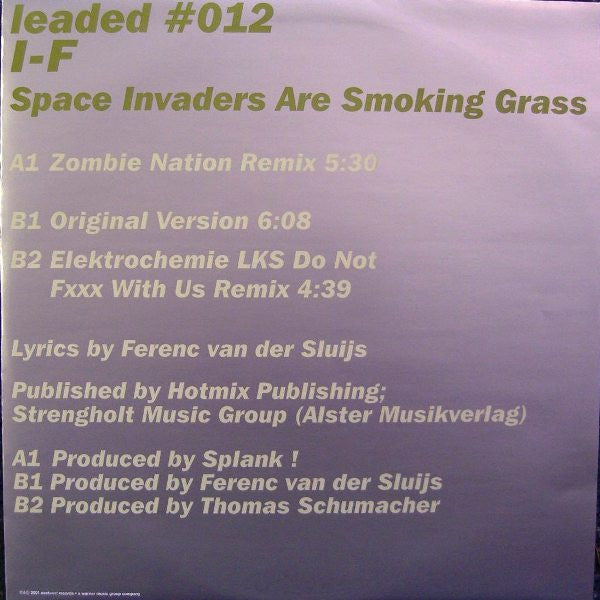 I-f - Space Invaders Are Smoking Grass (LP Tweedehands)