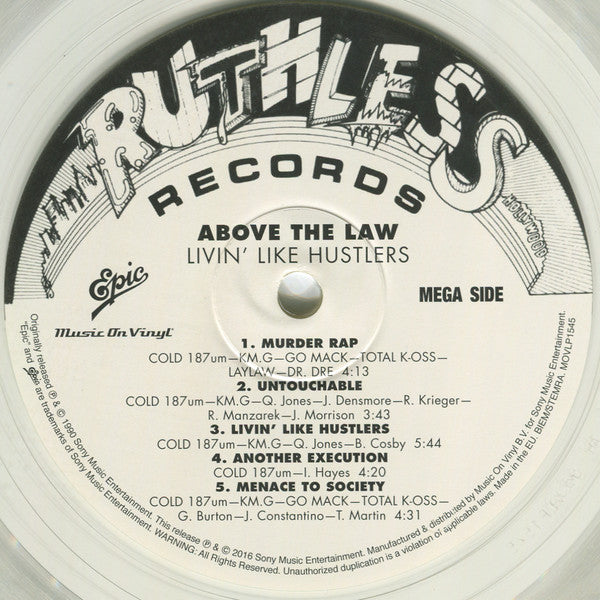 Above The Law - Livin’ Like Hustlers (LP)